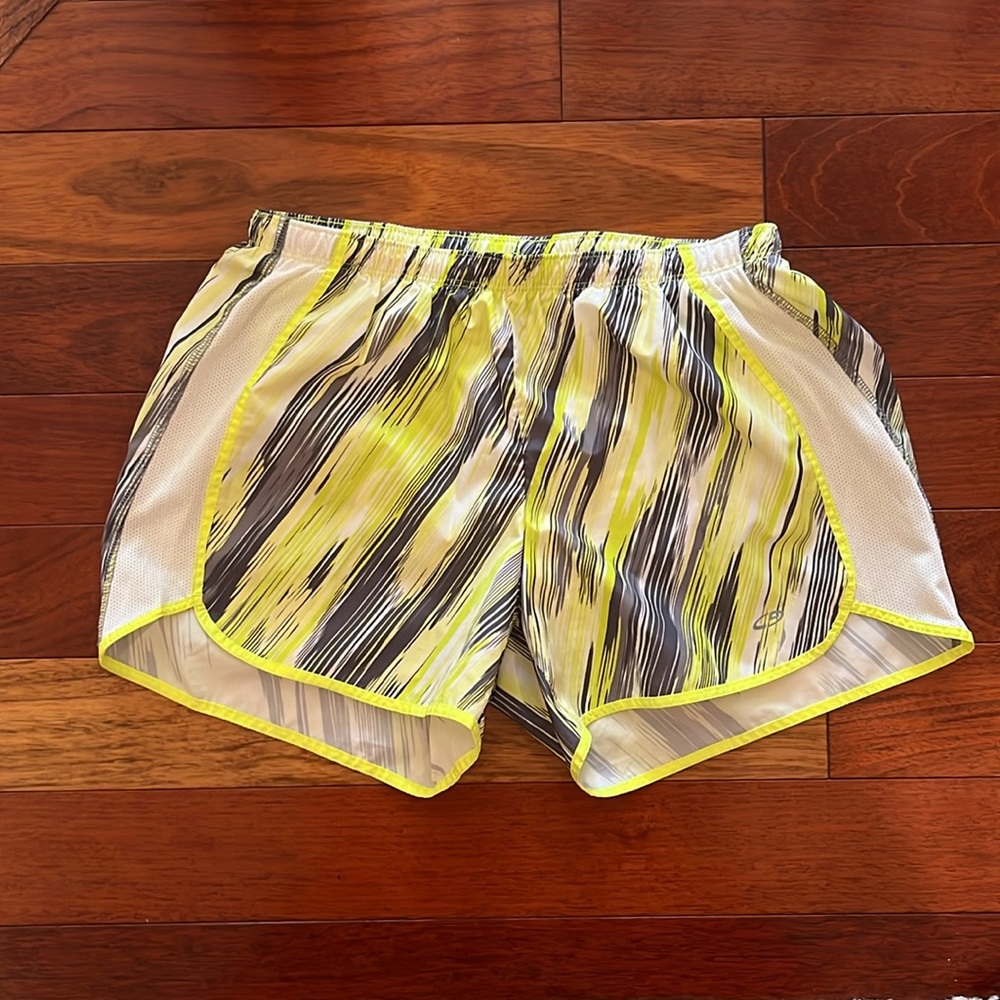 Champion Neon Yellow Athletic Running Short with Liner Size Smalll